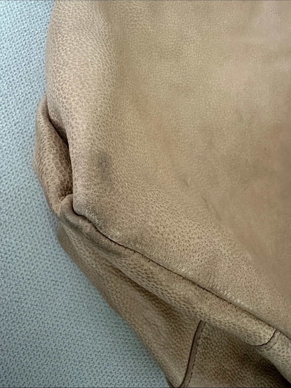 ELLIOTT LUCCA CAMEL TAN HOBO LEATHER BAG WITH SHOULDER STRAP AND CROSSBODY STRAP